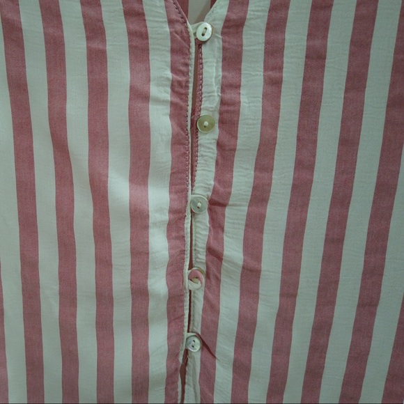 Zara Pink/White Stripes Blouse - Picture 8 of 10